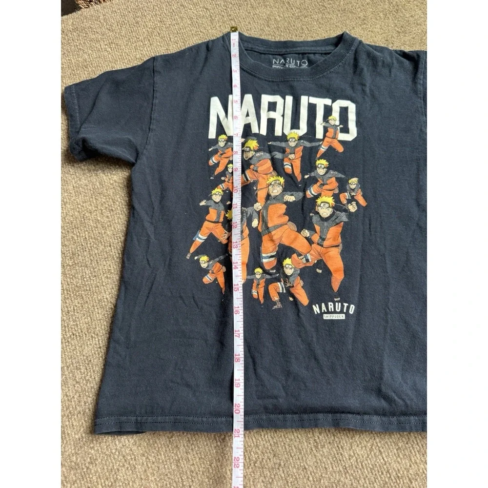 Naruto Shadow Clone Squad Art Boys Black T Shirt Small Shippuden Collection